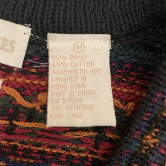 Cape Isle Knitters Cable Knit Sweater Vest Women Med Hand Knit Multicolor Button - Picture 6 of 7